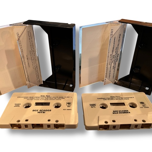 Boz Scaggs - HITS! - & SILK DEGREES 1980 - Columbia Stero Cassette Lot Of 2 - Picture 2 of 3